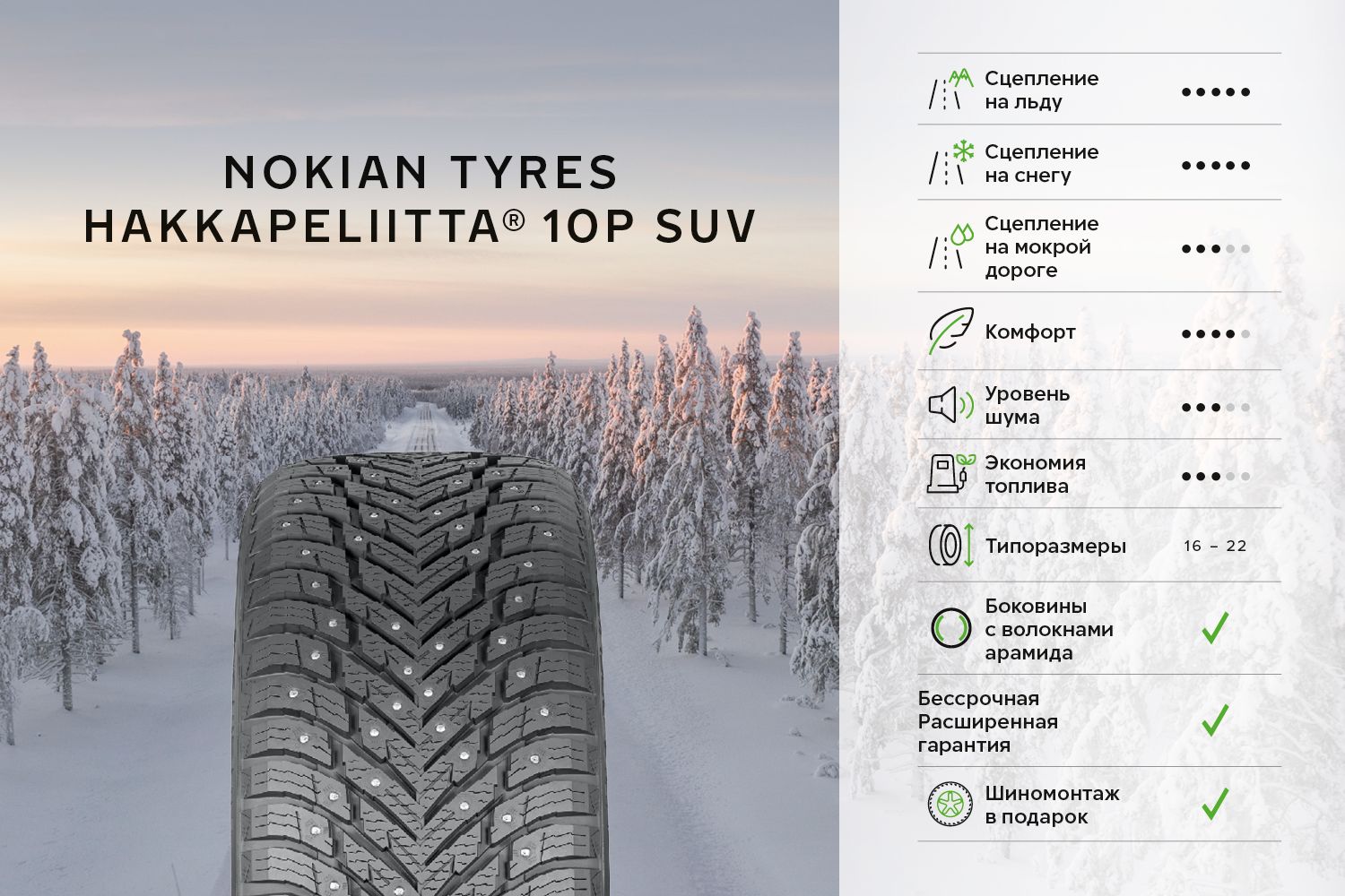 NOKIAN TYRES HAKKAPELIITTA 10P SUV №1 NOKIAN TYRES HAKKAPELIITTA 10P SUV №1